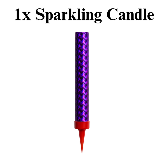 Sparkling Firework Cake Candle – Single Party Sparkler for Birthdays & Events